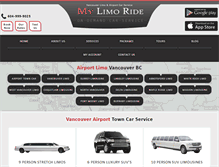 Tablet Screenshot of mylimoride.com